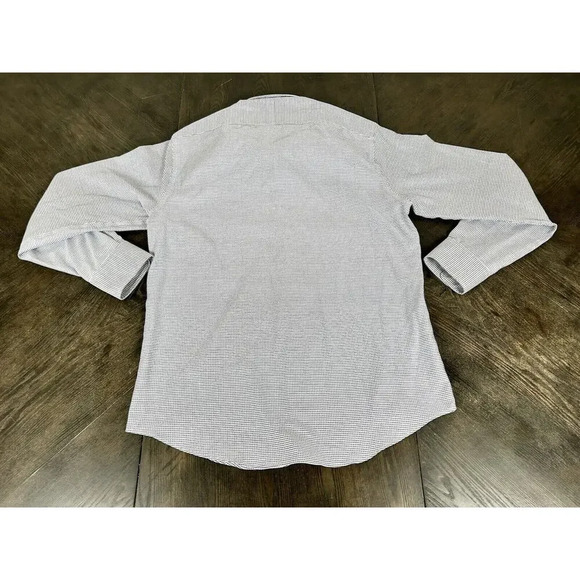 Twillory Dress Shirt Mens Size 16 34/35 Tailored Fit Safe Cotton Non Iron Blue - Picture 11 of 11